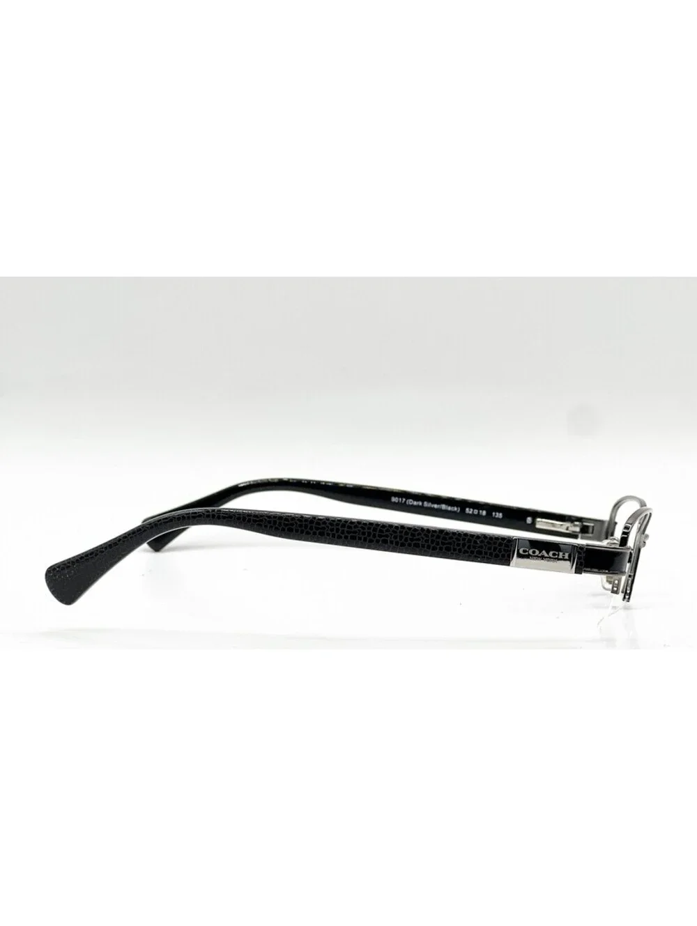 Coach HC 5059 9017 Dark Silver Black Oval Authentic Eyeglass Frames 52-18